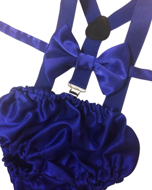 Cake Smash Outfit Boy Girl Set or buy the piece Royal Blue Diaper Cover BowTie Bow Tie Suspenders First Birthday 1st Nappy Cover Photo Prop