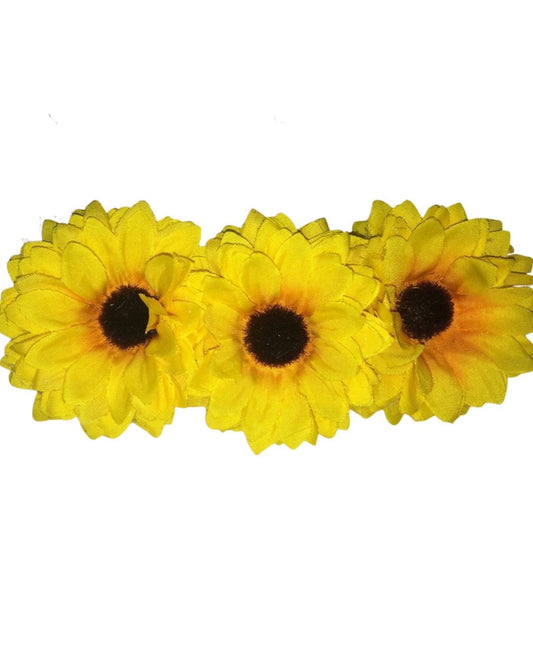Sunflower headband, sunflower crown, Fall flower headband/crown, Fall photo shoot, wedding girl accessories, rustic wedding, felt sunflower