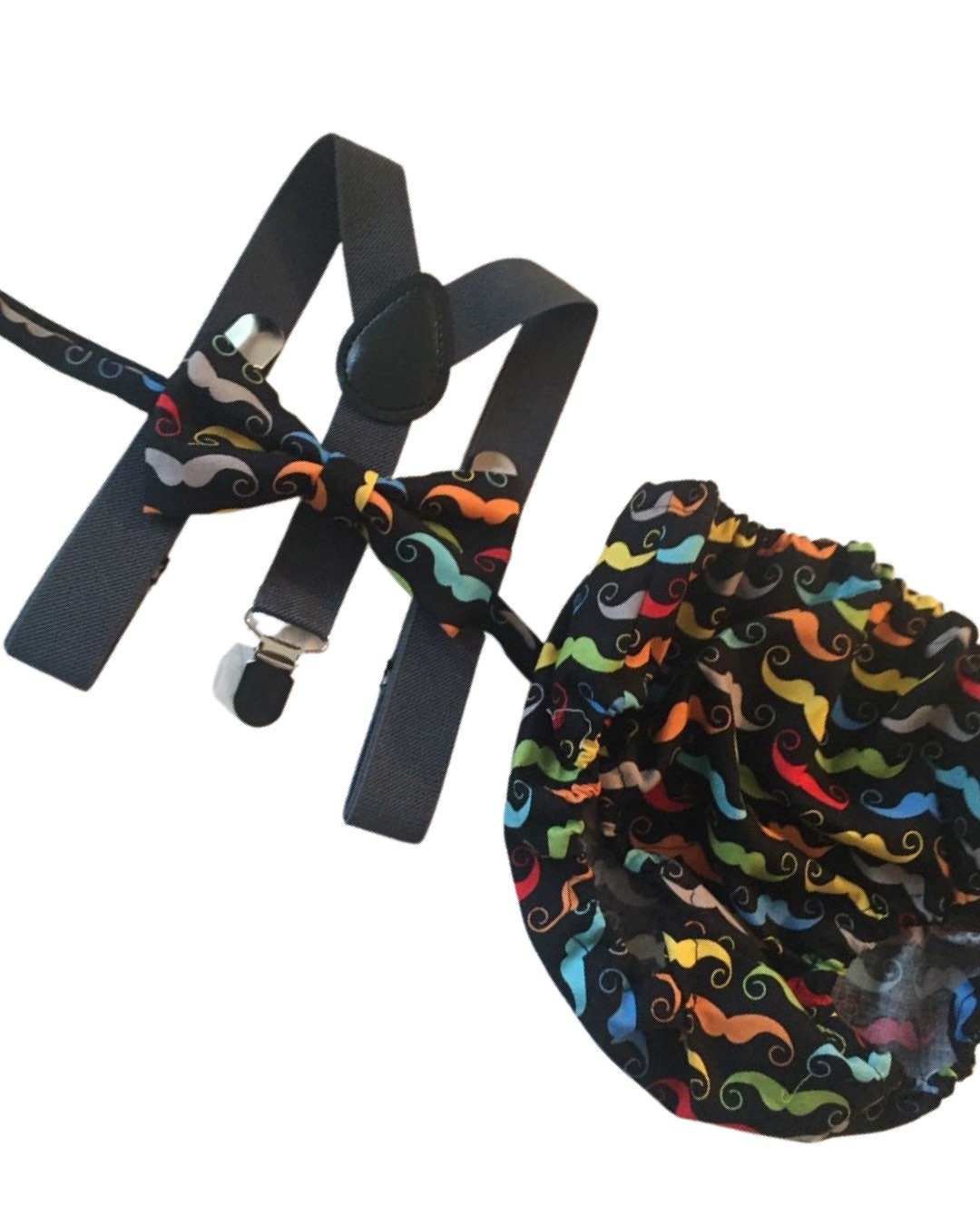 Little man 1st birthday outfit, 1st birthday cake smash outfit, mustache cake smash outfit, mustache tie and diaper cover, boy cake smash