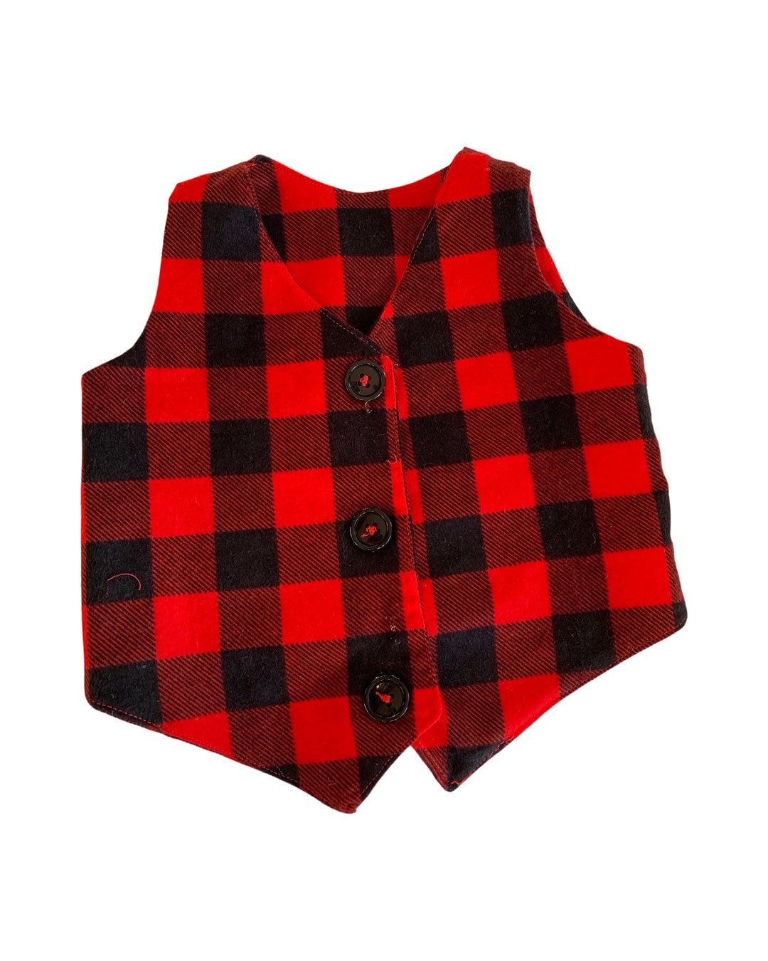 Buffalo plaid vest // kids vest // toddler vest // plaid vest // flannel vest // kids vest // flannel kids vest // boys plaid vest