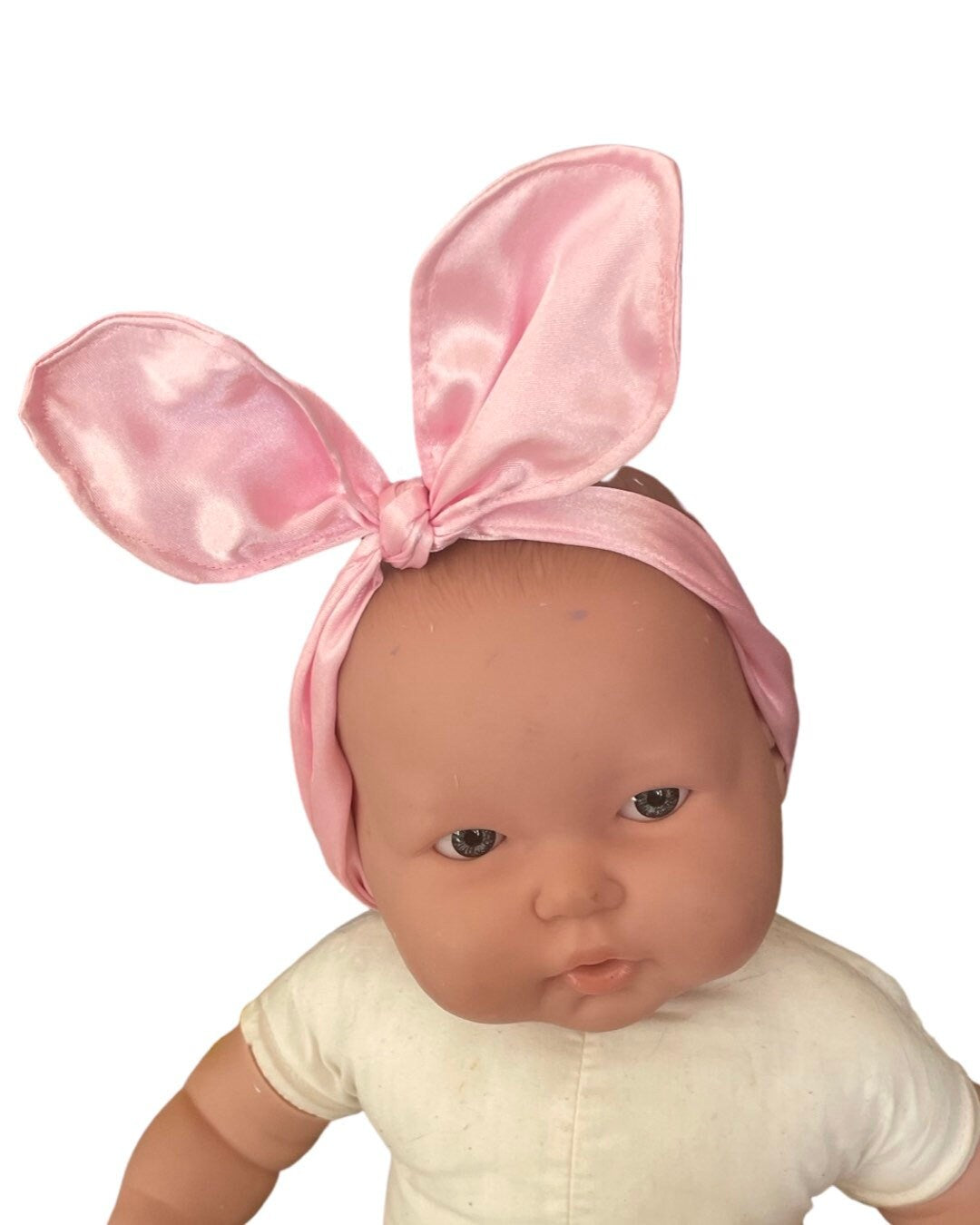 bunny ears headband, baby headband, flower headband, pink hair bow, photo shoot prop, easter headband, bunny hairband, pink floral bow