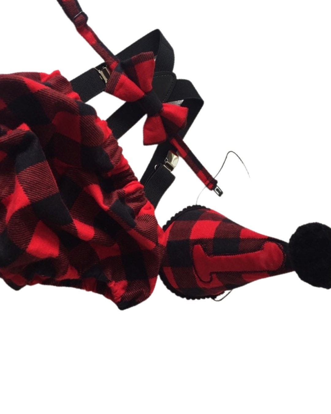 Cake Smash Outfit Boy Girl Buffalo Plaid Set or Buy the Piece Diaper Cover Bow Tie Suspenders Boys First 1st Birthday Lumberjack Photoshoot