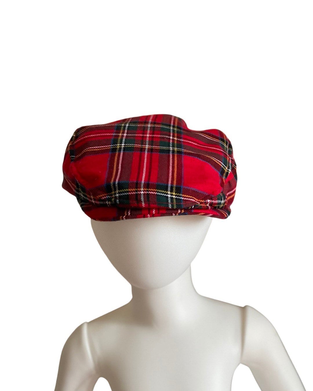 Tartan Flat Cap British Tartan Flat Cap Elastic Fitting Tartan Hat Gift for him