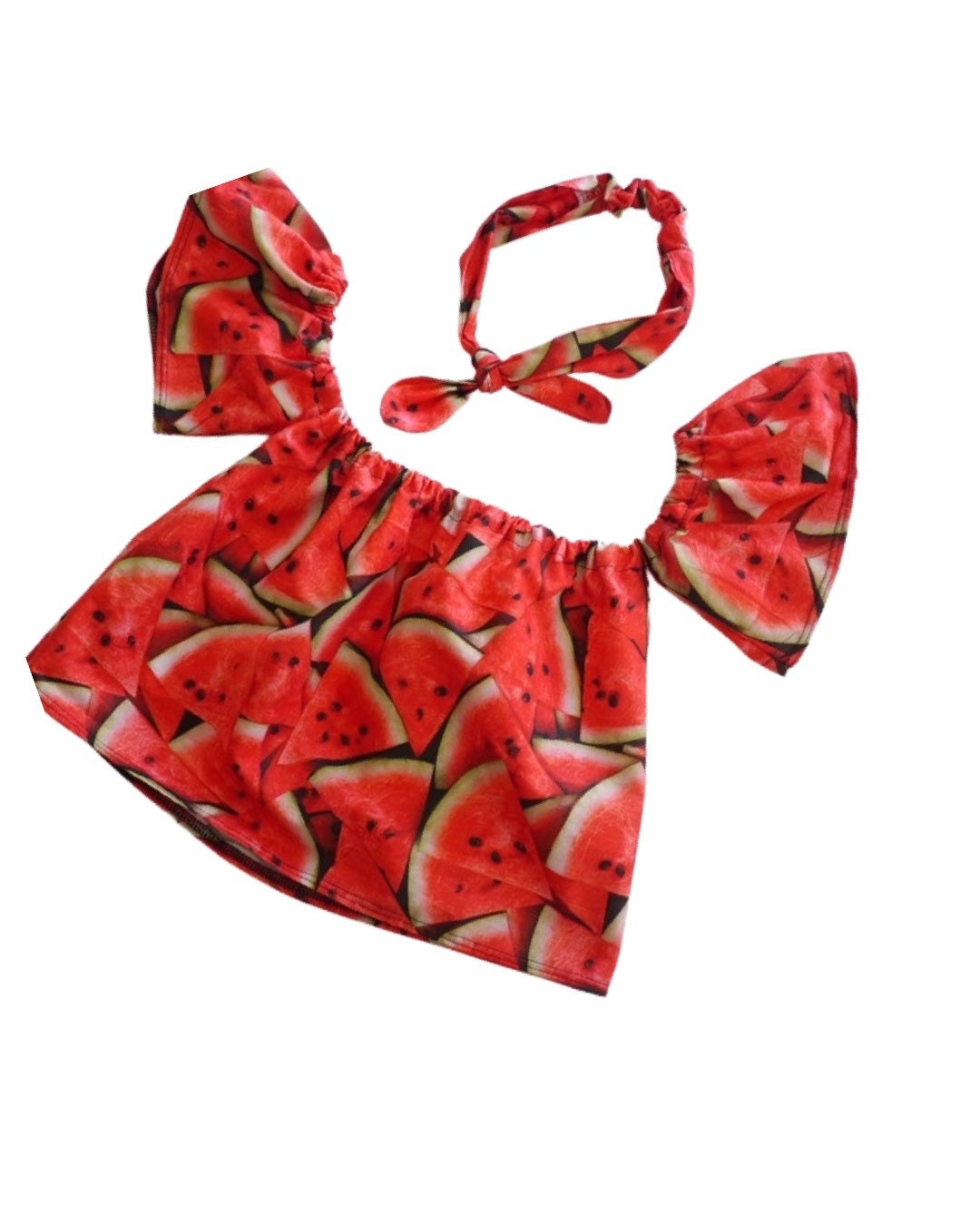 1st Birthday Watermelon Outfit, One in a melon birthday girl set, Watermelon bloomer, Watermelon smash cake outfit, round knot headband