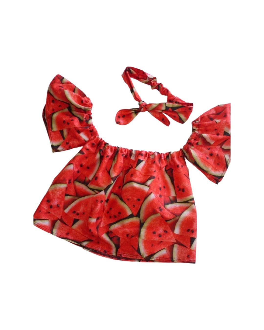 1st Birthday Watermelon Outfit, One in a melon birthday girl set, Watermelon bloomer, Watermelon smash cake outfit, round knot headband