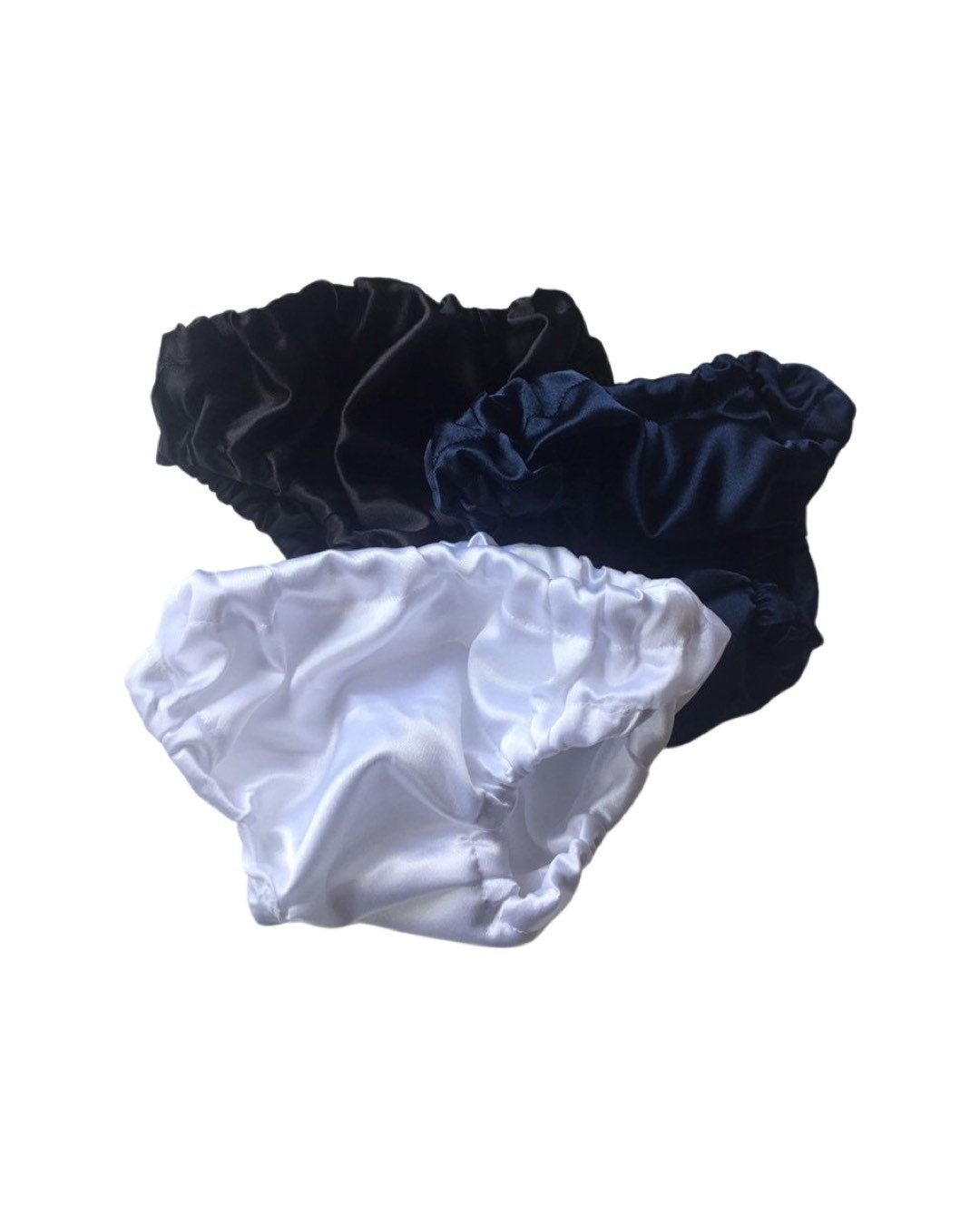 Baby girl bloomers SET OF 3, satin bloomers, baby bloomers - satin fabric - satin diaper cover- plain diaper cover - satin bottoms