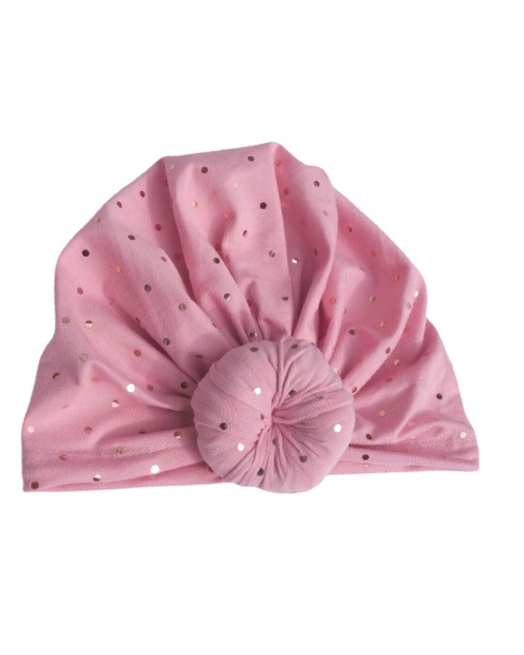Pink Sparkle Top Knot Turban – Mommy & Me Set