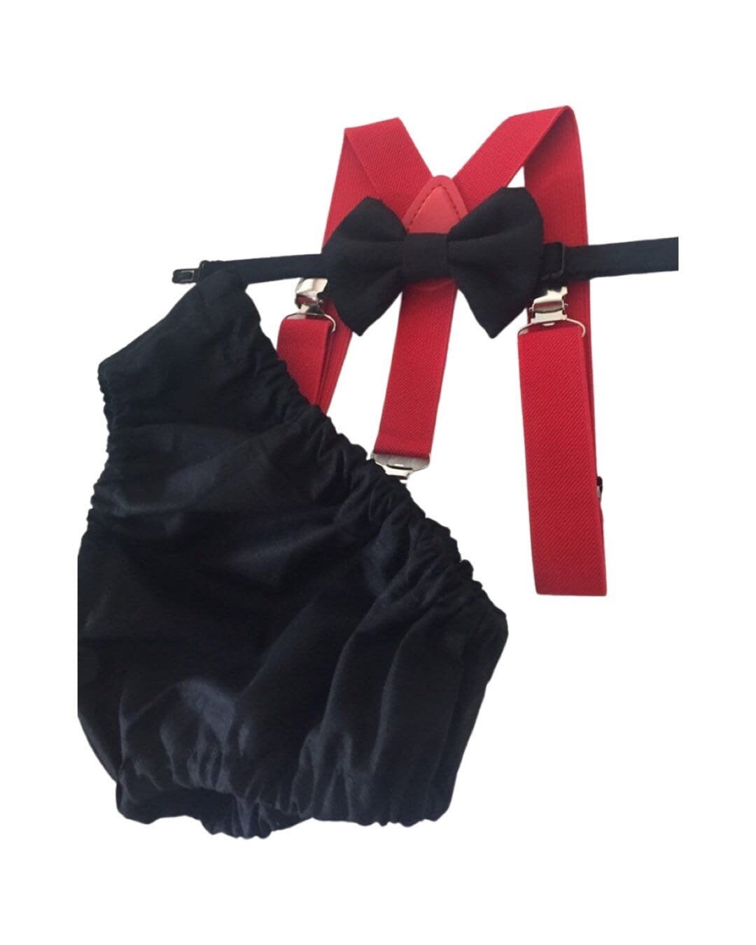 Cake Smash Boy Outfit, Black and blue 1st Birthday Boy, Black Diaper Cover, Bowtie, Suspender, blue suspenders, First Birthday Boy, Boys 1st