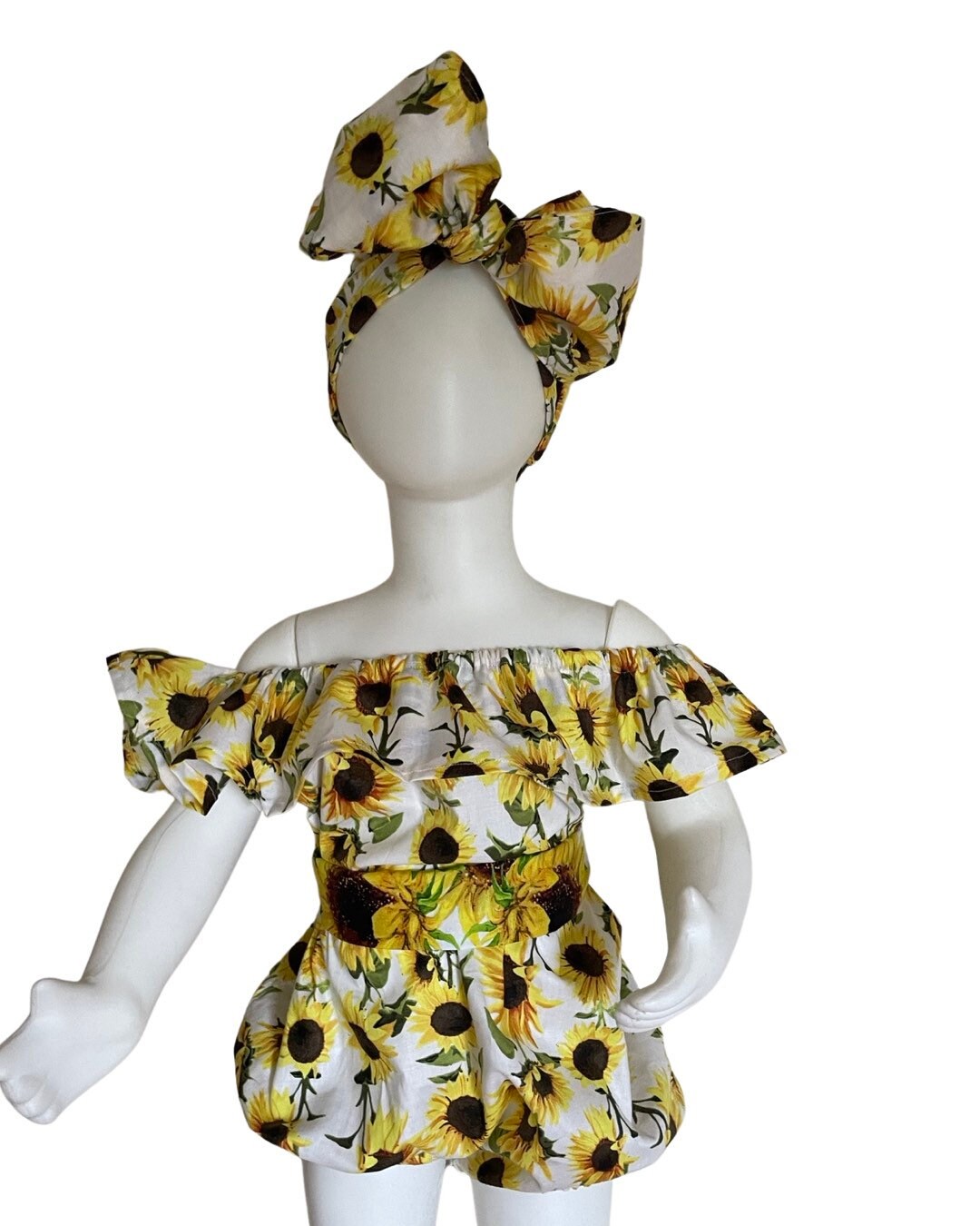 Sunflower baby girls romper, Sunflower girls 1st birthday outfit, Sunflower summer baby romper girl outfit, 1st birthday girl fall outfit