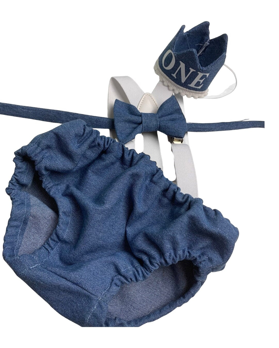 baby boy navy blue and white themed cake smash outfit nappy diaper cover suspenders bow tie boy first birthday outfit 1st birthday
