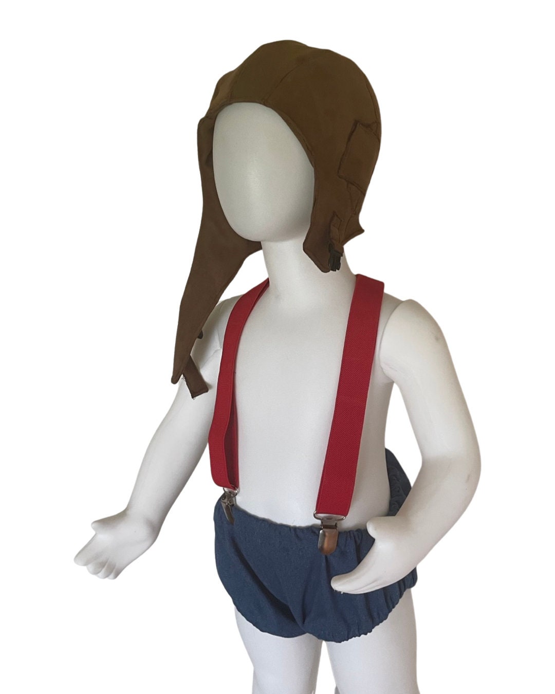 Aviator pilot sitter set - baby boy photo prop - baby clothes - vintage style - pilot cap - cake smash outfit - navy