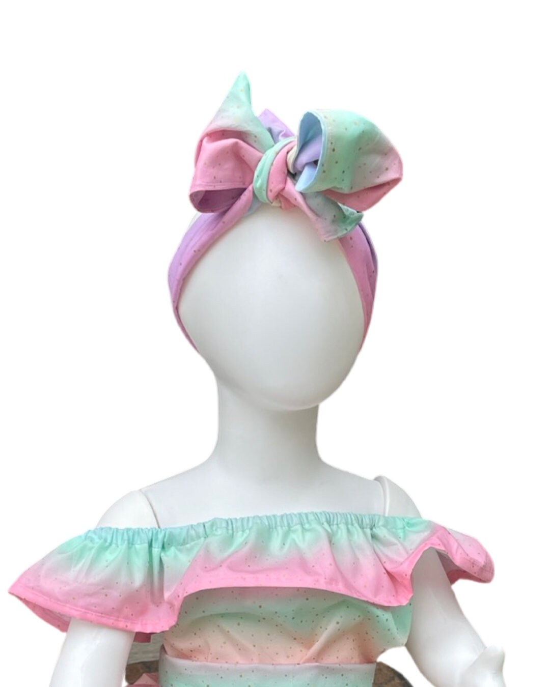 Cake smash Pastel rainbow romper, Baby Girls Cute Romper Off shoulder Cottom Candy Cotton Girl first birthday one in a melon