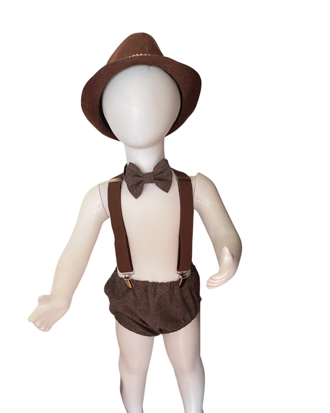 Light denim sitter set - baby boy photo prop - baby clothes - vintage style - flat cap - cake smash outfit