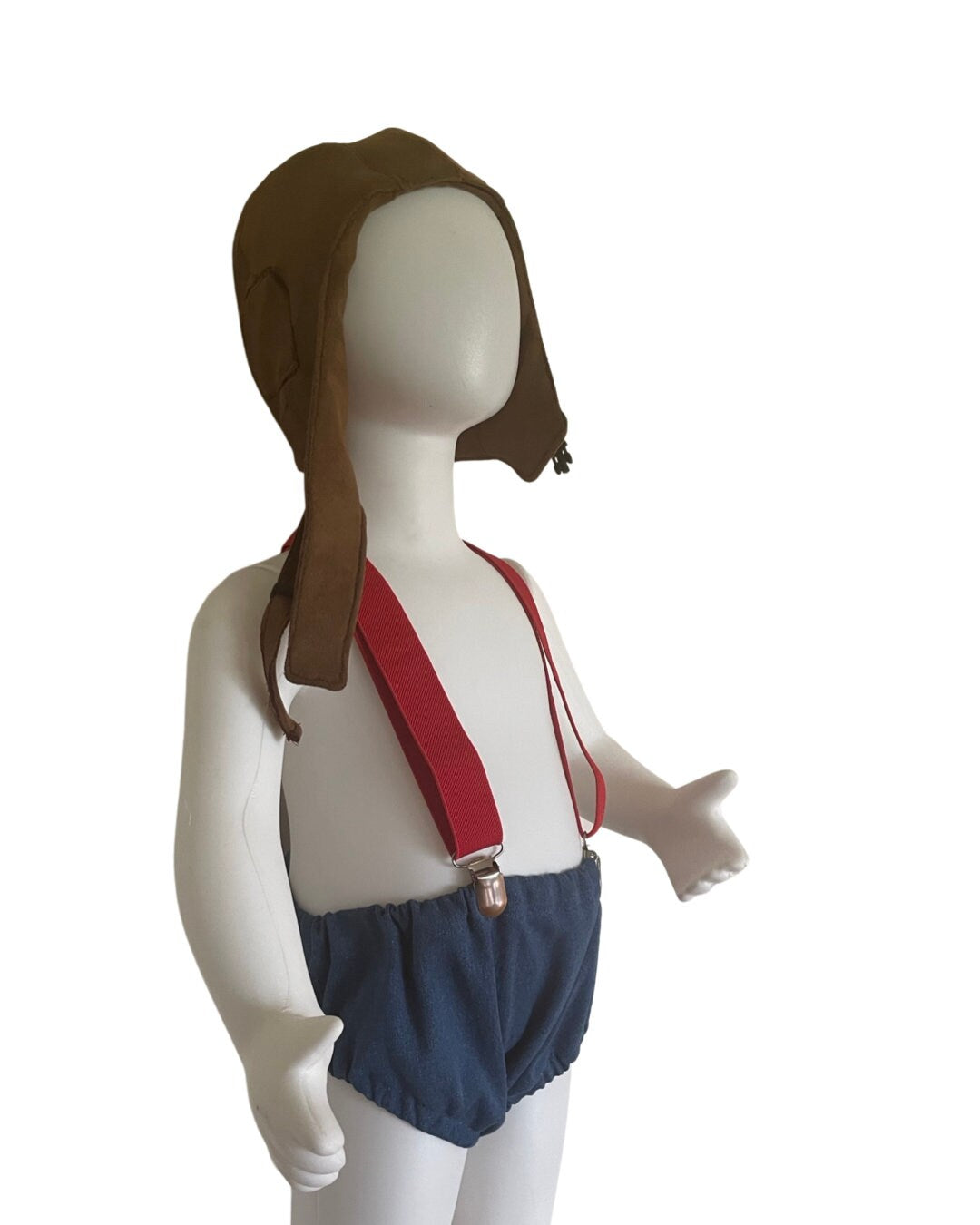 Aviator pilot sitter set - baby boy photo prop - baby clothes - vintage style - pilot cap - cake smash outfit - navy
