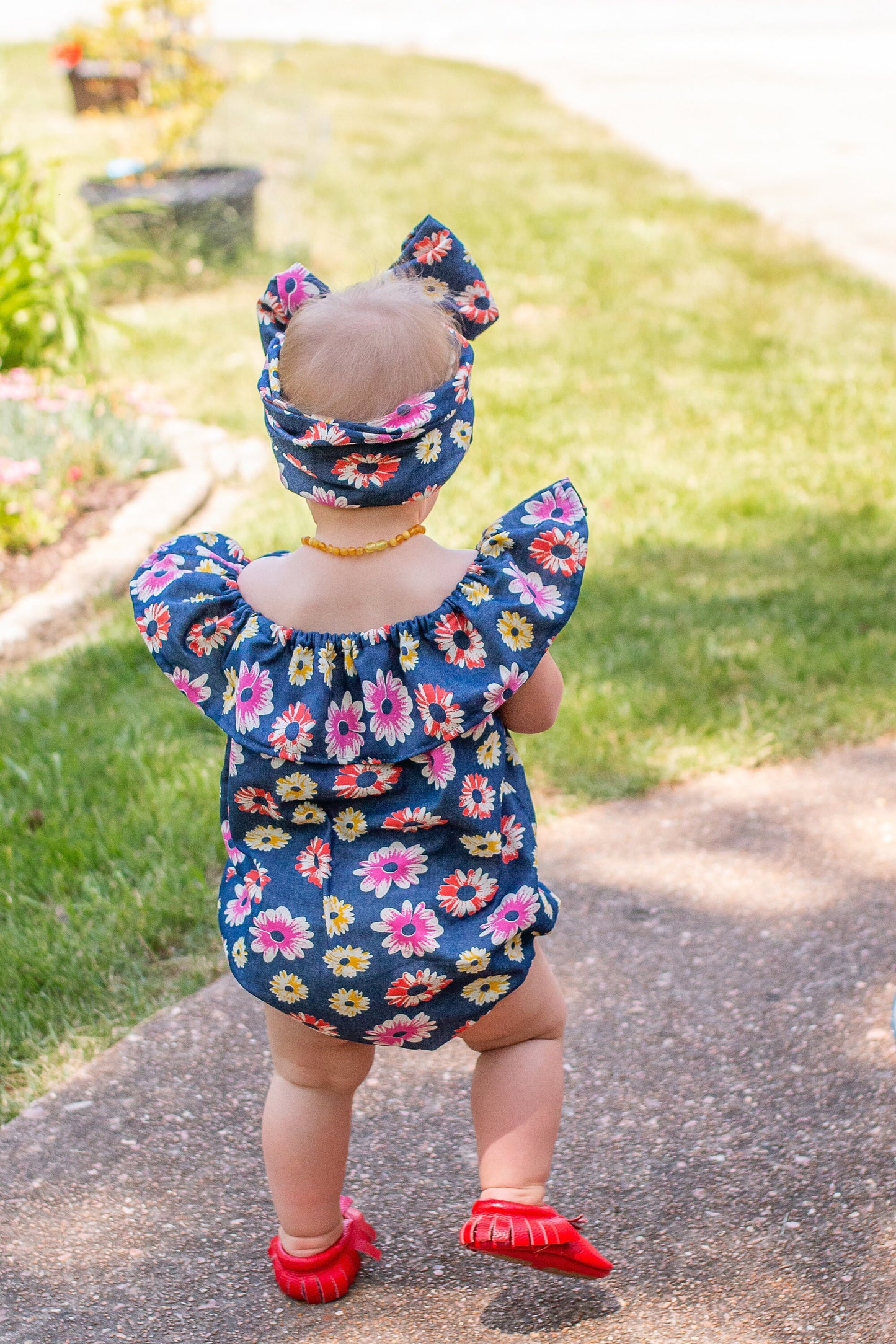 Girls Boho Elegant Floral Lace Dress or Romper in Cream | Bow Tie | Flower Girl | Birthday | Cake Smash | Special Occassion | Baptism Outfit