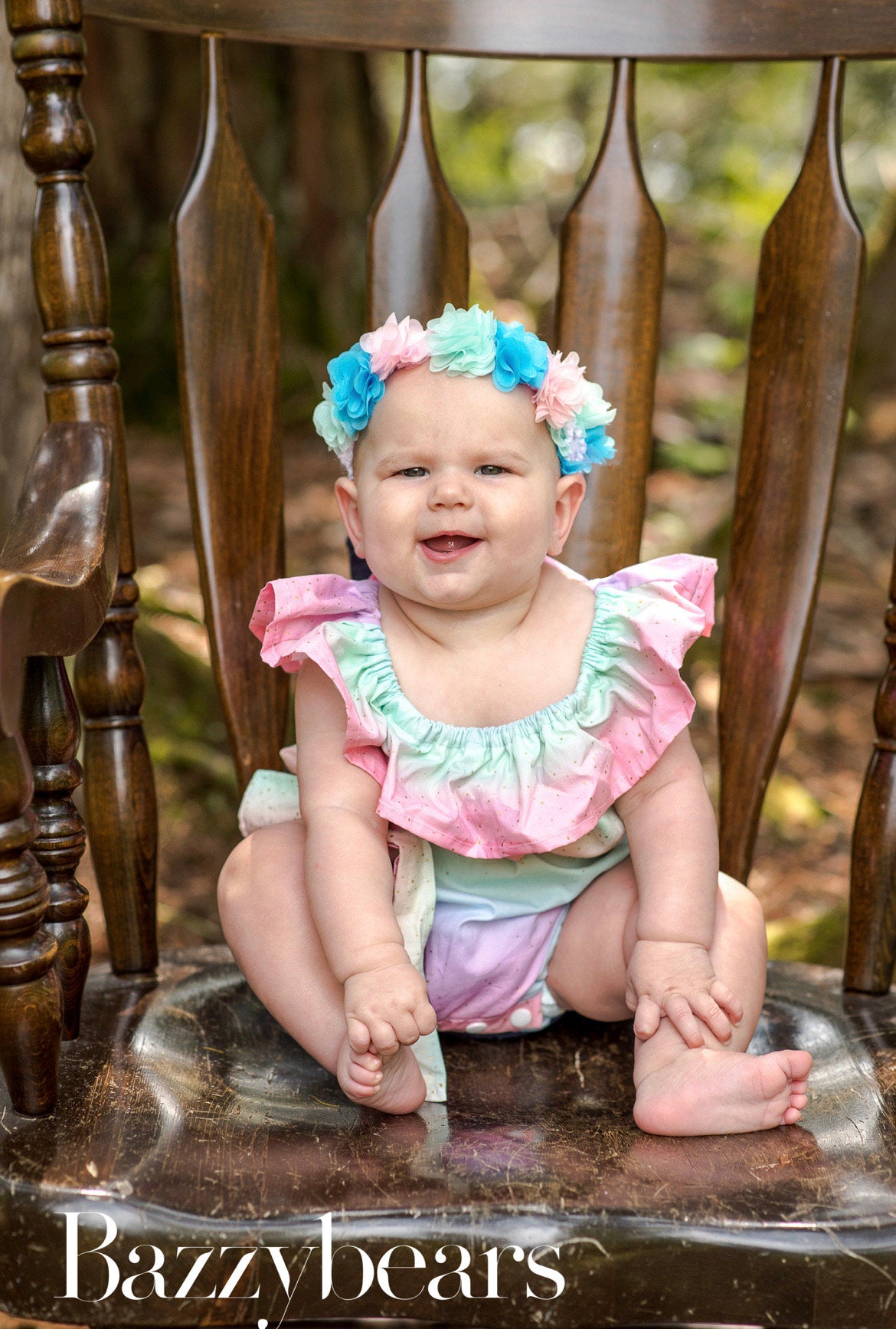 Cake smash Pastel rainbow romper, Baby Girls Cute Romper Off shoulder Cottom Candy Cotton Girl first birthday one in a melon