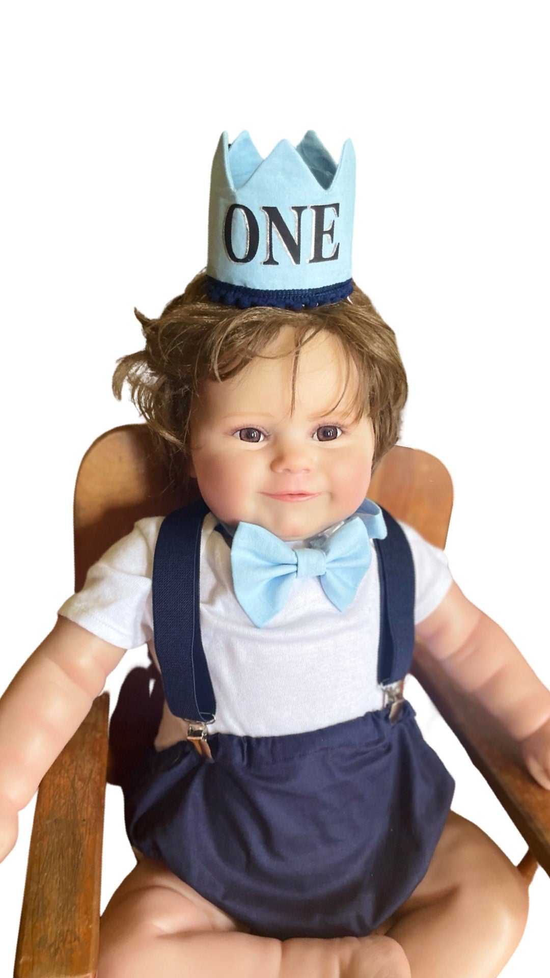 baby boy navy blue and blue themed cake smash outfit nappy diaper cover suspenders bow tie boy first birthday outfit 1st birthday