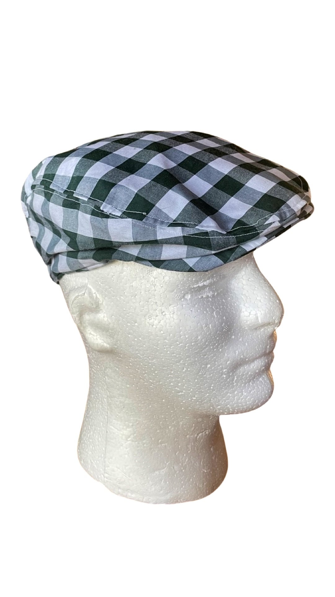 Plaid Linen Duckbill Mens Summer Flat Cap Cabbie Ivy League Driving Bicycle Gatsby Duffer Bunnet Crook Cheese-Cutter Jeff Scally Joao