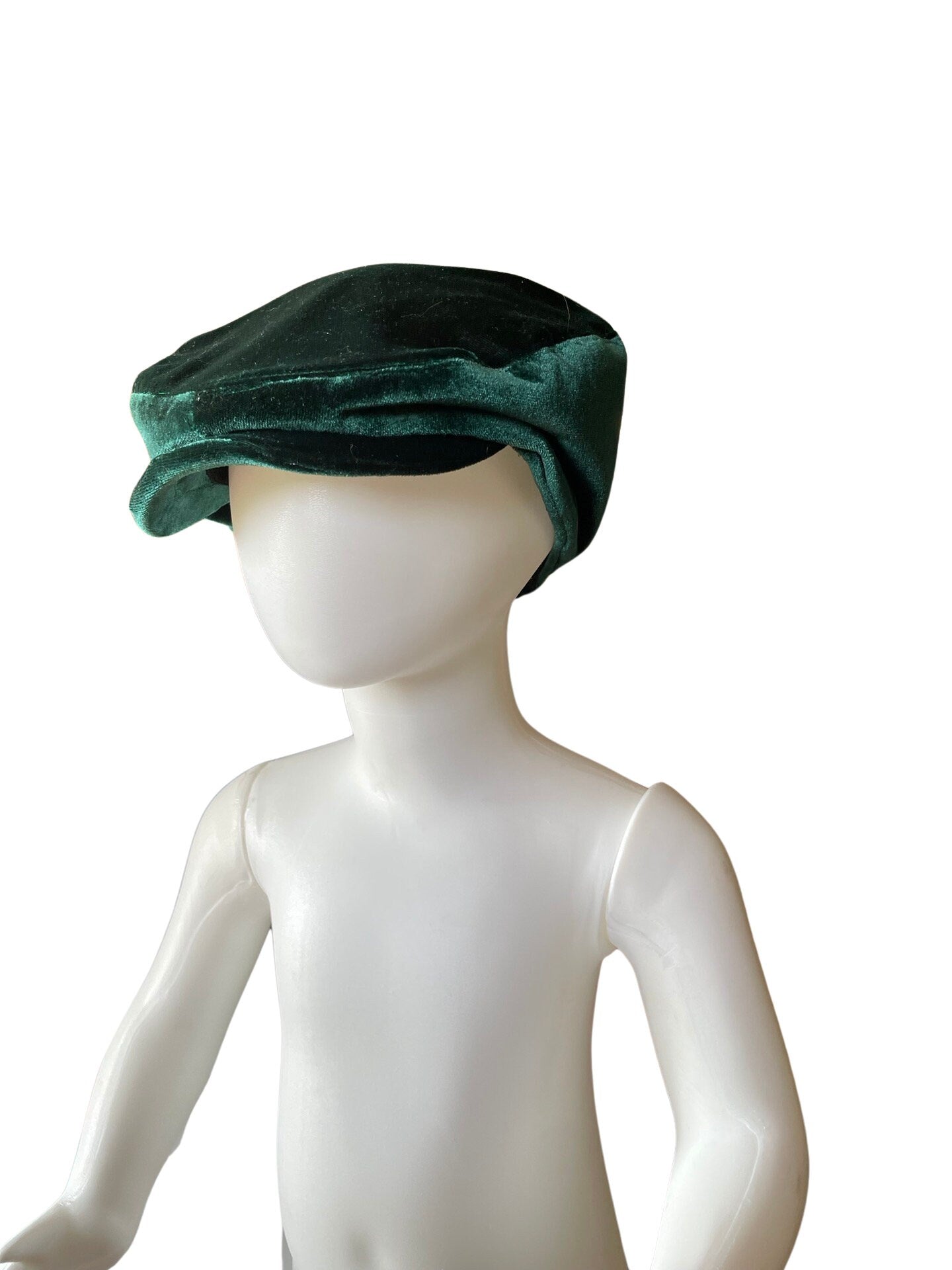 Velvet Flat Cap for father and son Christmas photos