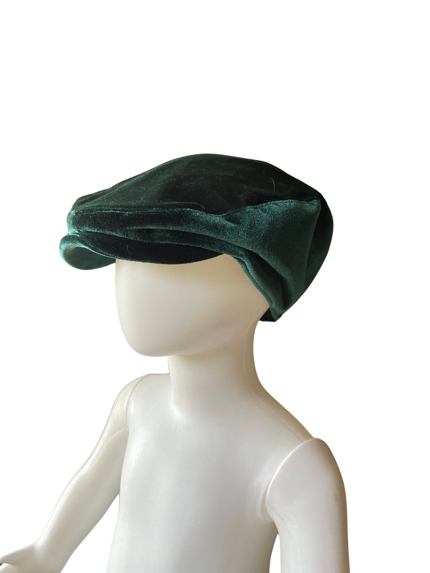 Velvet Flat Cap, green velvet Hat, Christmas hat Hat, Christmas Flat Cap Hat Gift, mens hat, Christmas velvet hat, father and son, Christmas