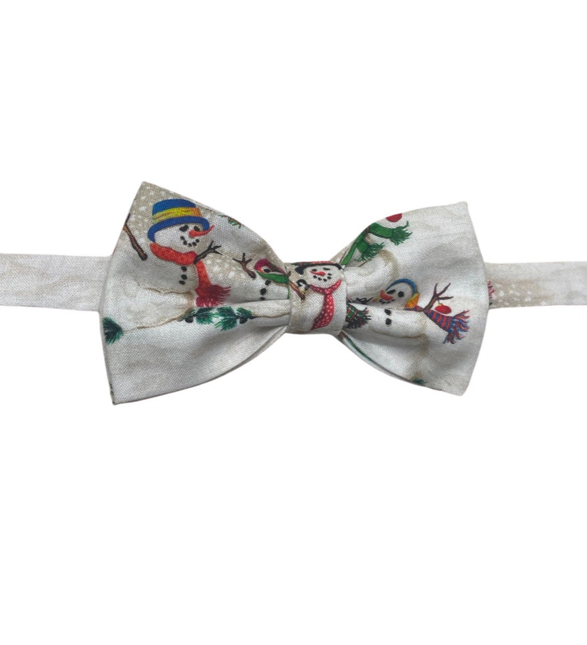 Black White Snowman Snow Man Xmas Christmas Cotton Bow tie Bowtie for Men Adult / Youth Teenage / Boy Kids / Toddler Baby Infant