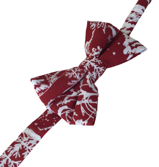 Red & White bow tie, Christmas tree bow tie, red bow tie, boy's red bow tie, boy's bow tie, baby bow tie, toddler tie, christmas bow tie