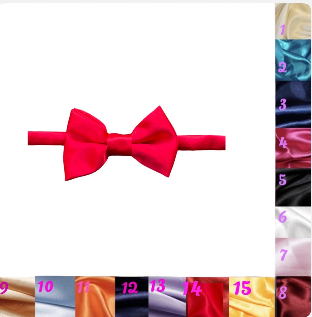 Christmas baby bow tie, Christmas bow tie, red bow tie, red satin bow tie, baby bow tie, red baby bow tie, red toddler bow tie, holiday bow