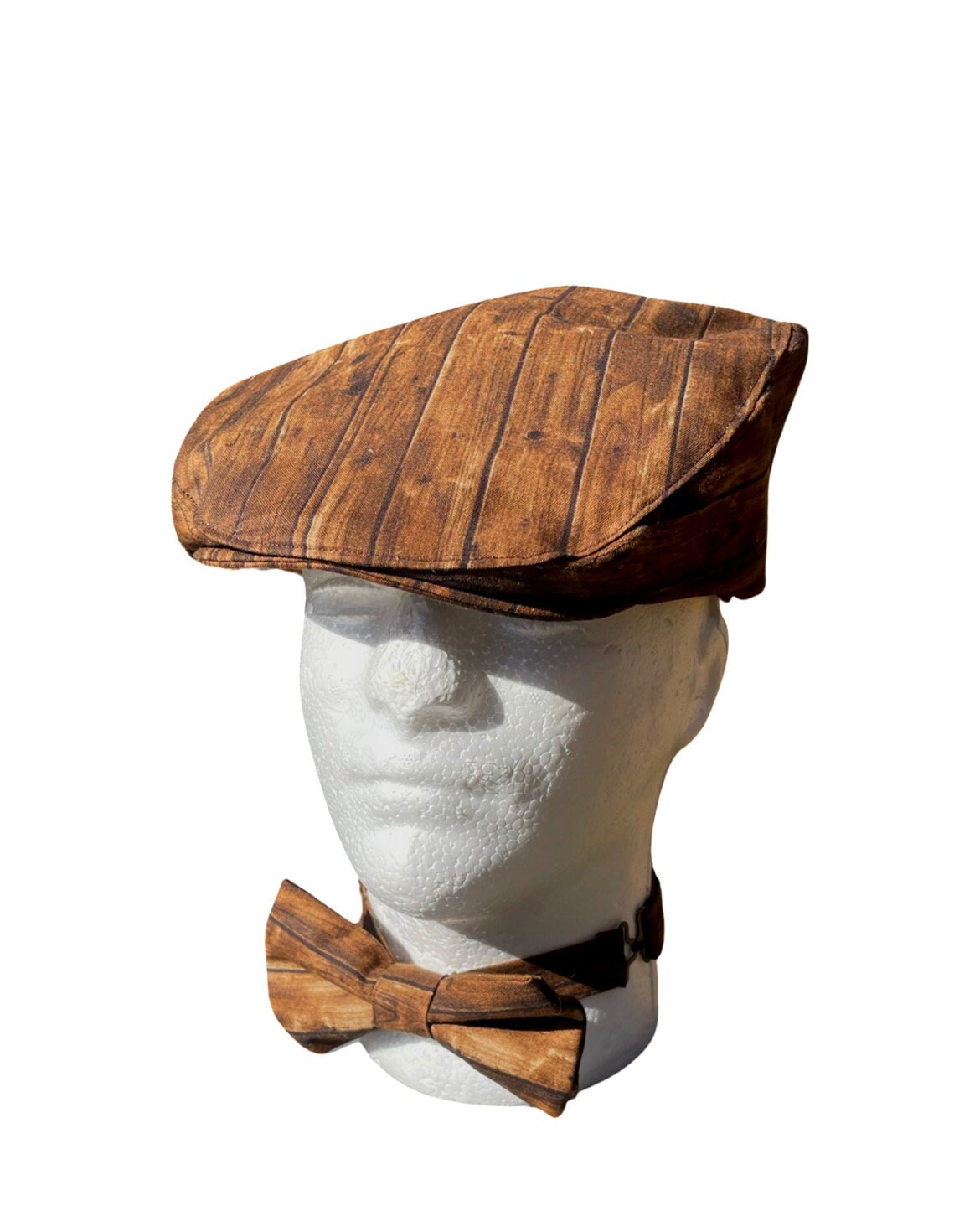 Carpenter Wood pattern Flat Cap