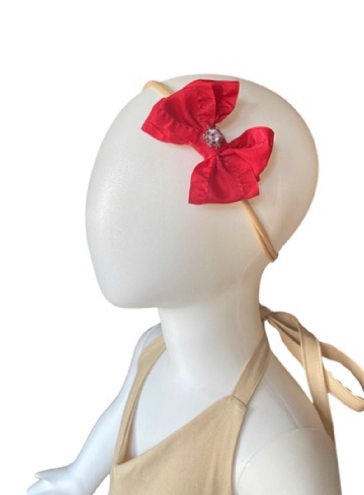 Baby Girl Christmas Headband, Christmas Toddler Hair Clips, Red Ribbon Bow Headband, Burgundy Hair Bows, Toddler Hair Bows, Newborn Headband