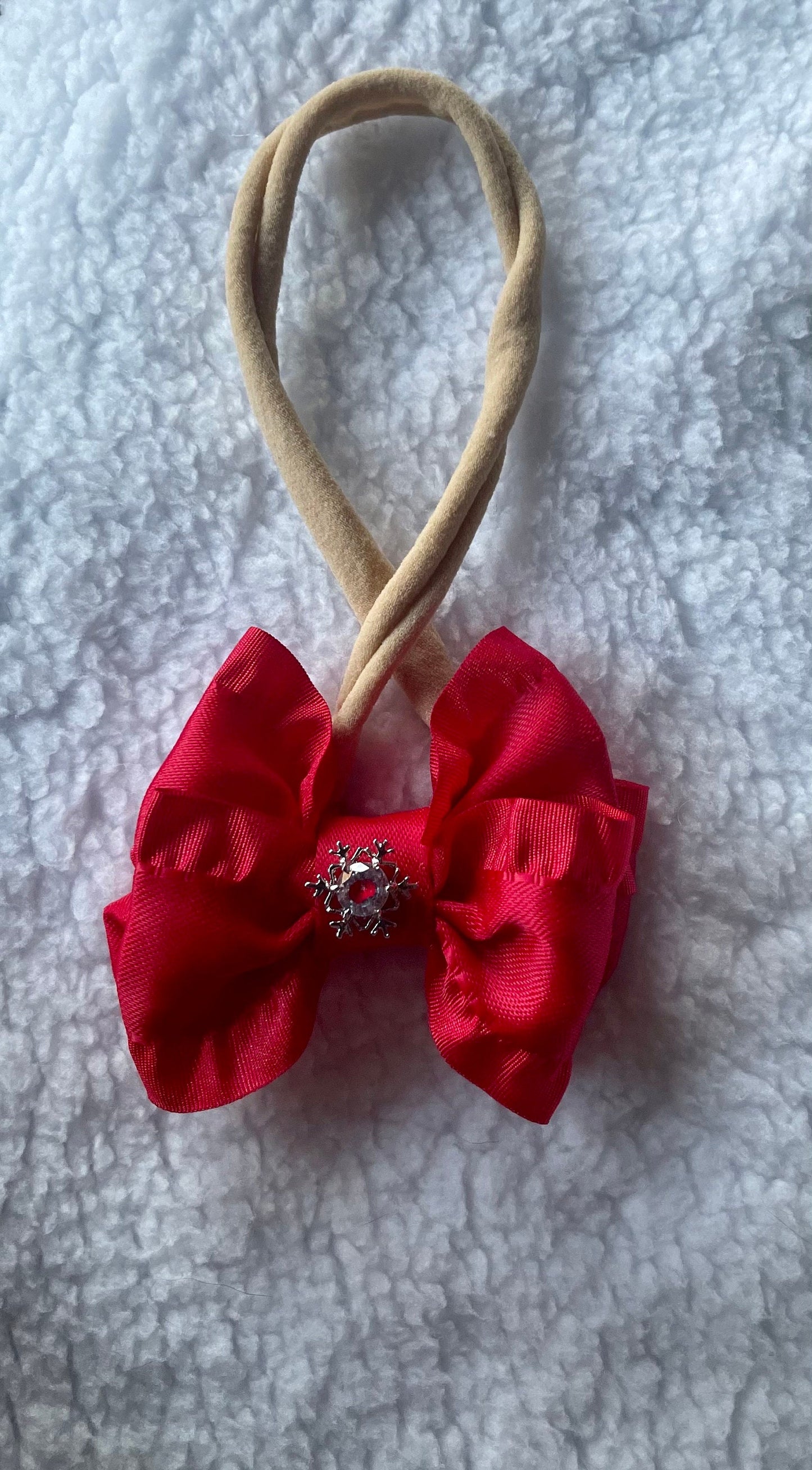 Baby Girl Christmas Headband, Christmas Toddler Hair Clips, Red Ribbon Bow Headband, Burgundy Hair Bows, Toddler Hair Bows, Newborn Headband