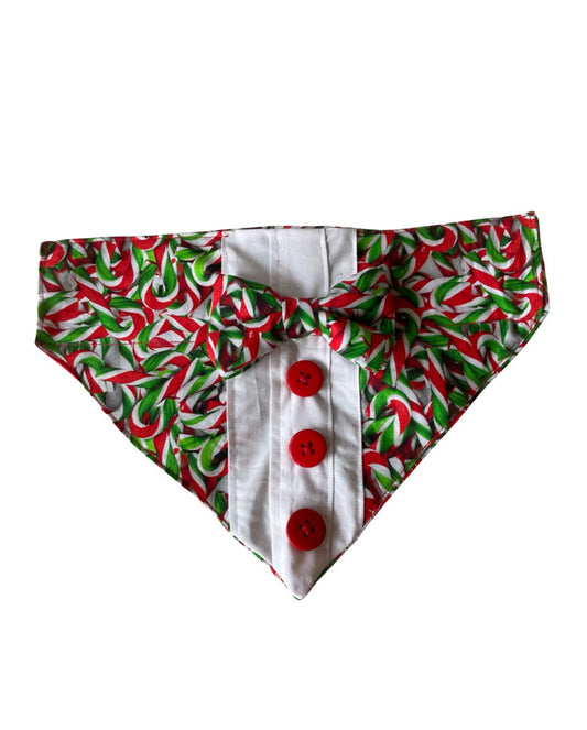 Christmas Dog Bandana, Santa Bandana For Dogs, Reversible Bandana, Christmas Dog Clothes, Cat Bandana For Christmas, Pet Bandanas