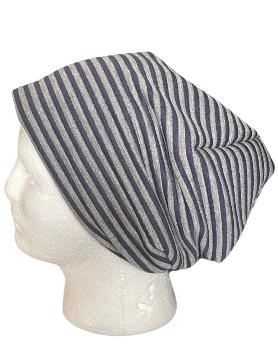 Beanie Cap *dark blue striped* Jersey Baby Kids Young Girls boys men adult