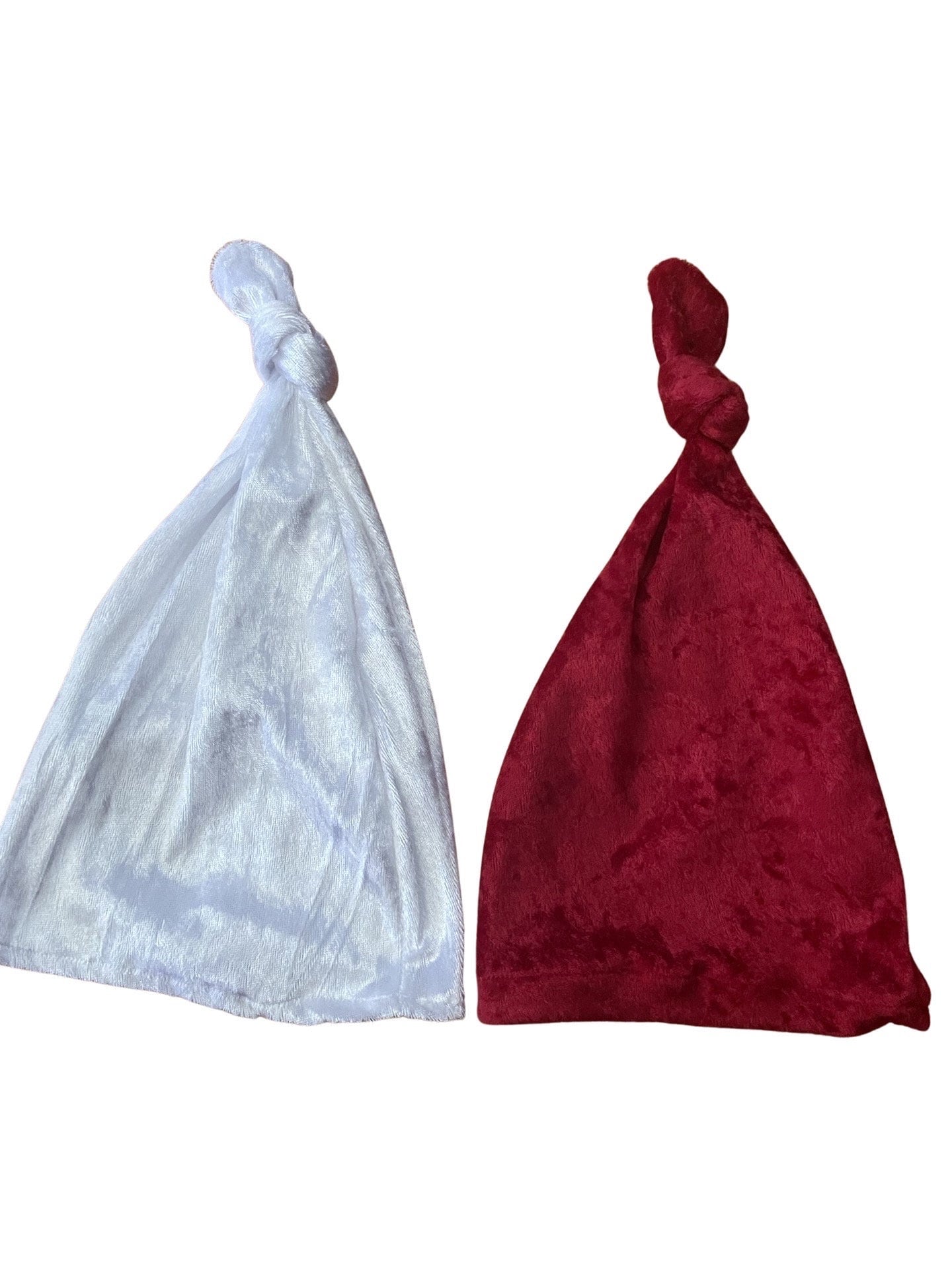 Newborn: Stretchy velvet HAT, sleepy cap photography photo props prop sessions, white ivory red purple green green pink