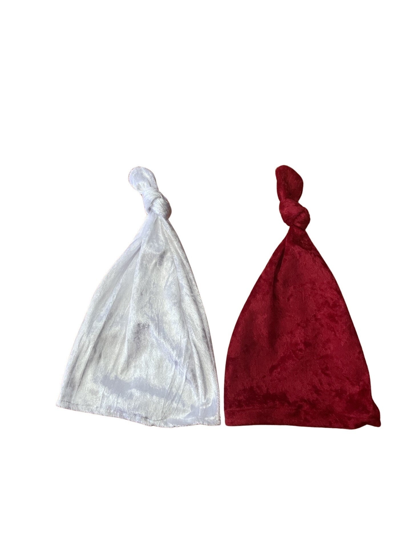 Newborn: Stretchy velvet HAT, sleepy cap photography photo props prop sessions, white ivory red purple green green pink