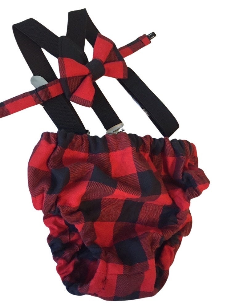 Lumberjack Diaper Cover, Buffalo Plaid First Birthday Outfit, Wild One Cake Smash, First Birthday Boy