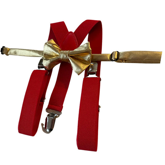 RED gold wedding gold red bow tie/golden bow tie/ring bearer outfit/boys/golden bow ties groomsmen/wedding bow tie/groom/