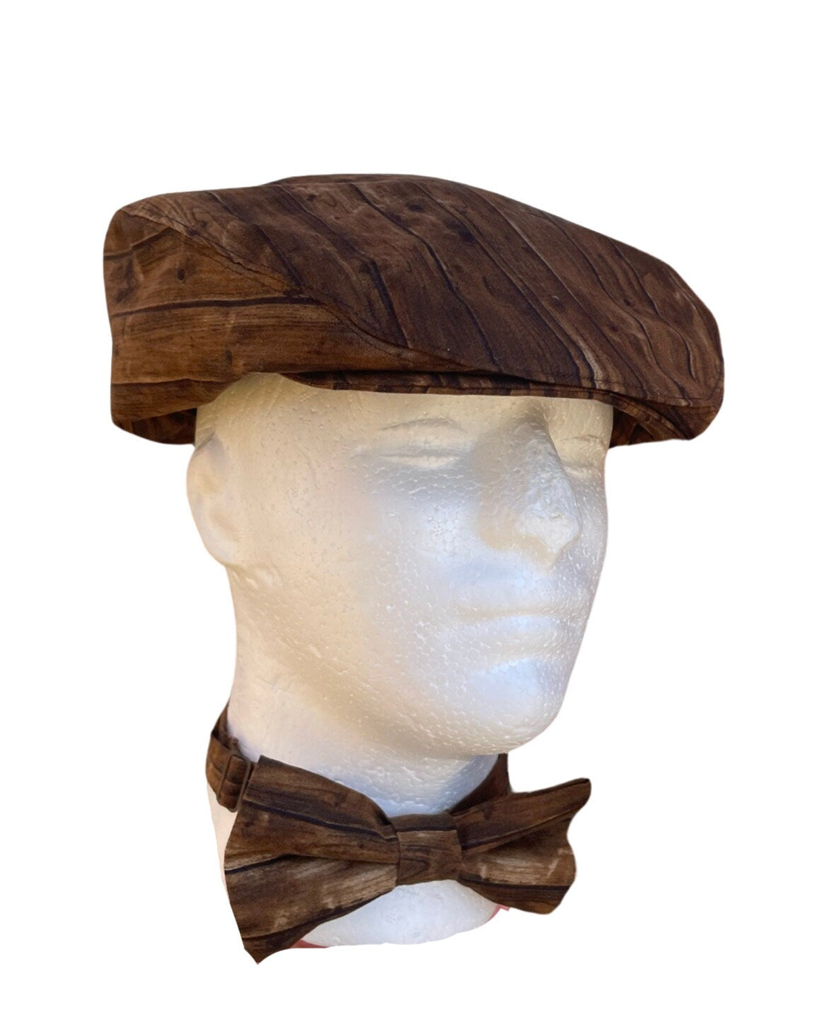 Carpenter Wood pattern Flat Cap