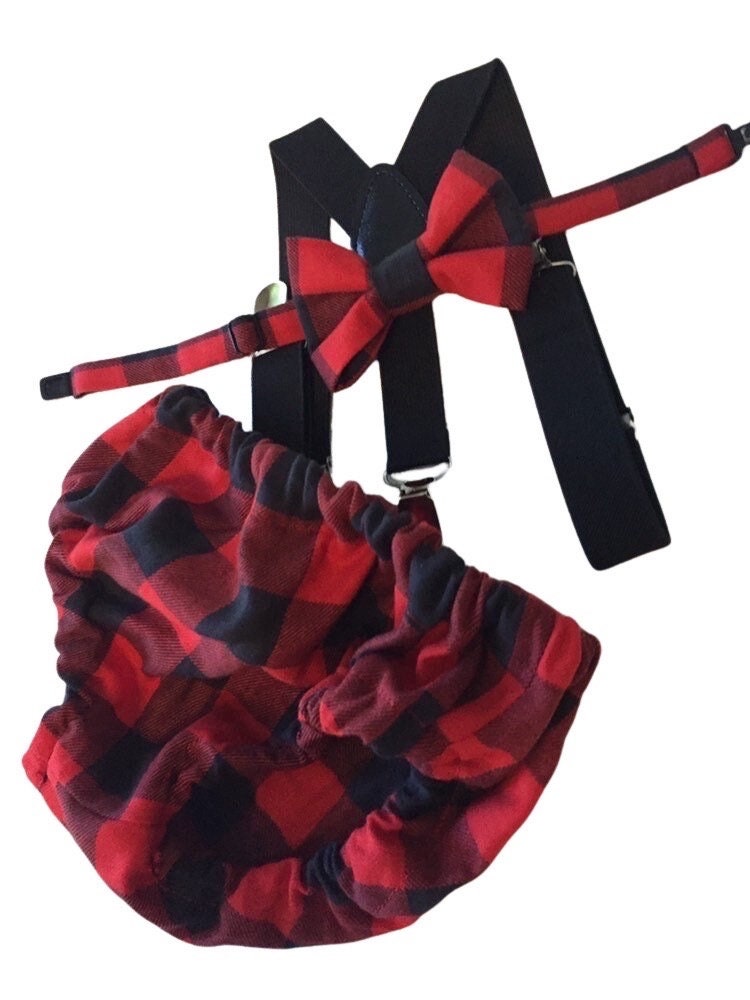Lumberjack Diaper Cover, Buffalo Plaid First Birthday Outfit, Wild One Cake Smash, First Birthday Boy