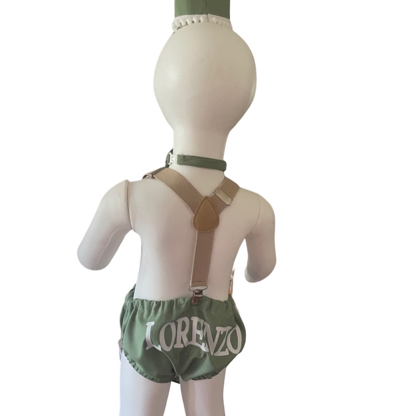 Customized bloomer cake smash outfit boy, 1st birthday outfit boy, cake smash boy olive, 1st birthday hat baby sage, smash cake boy, olive