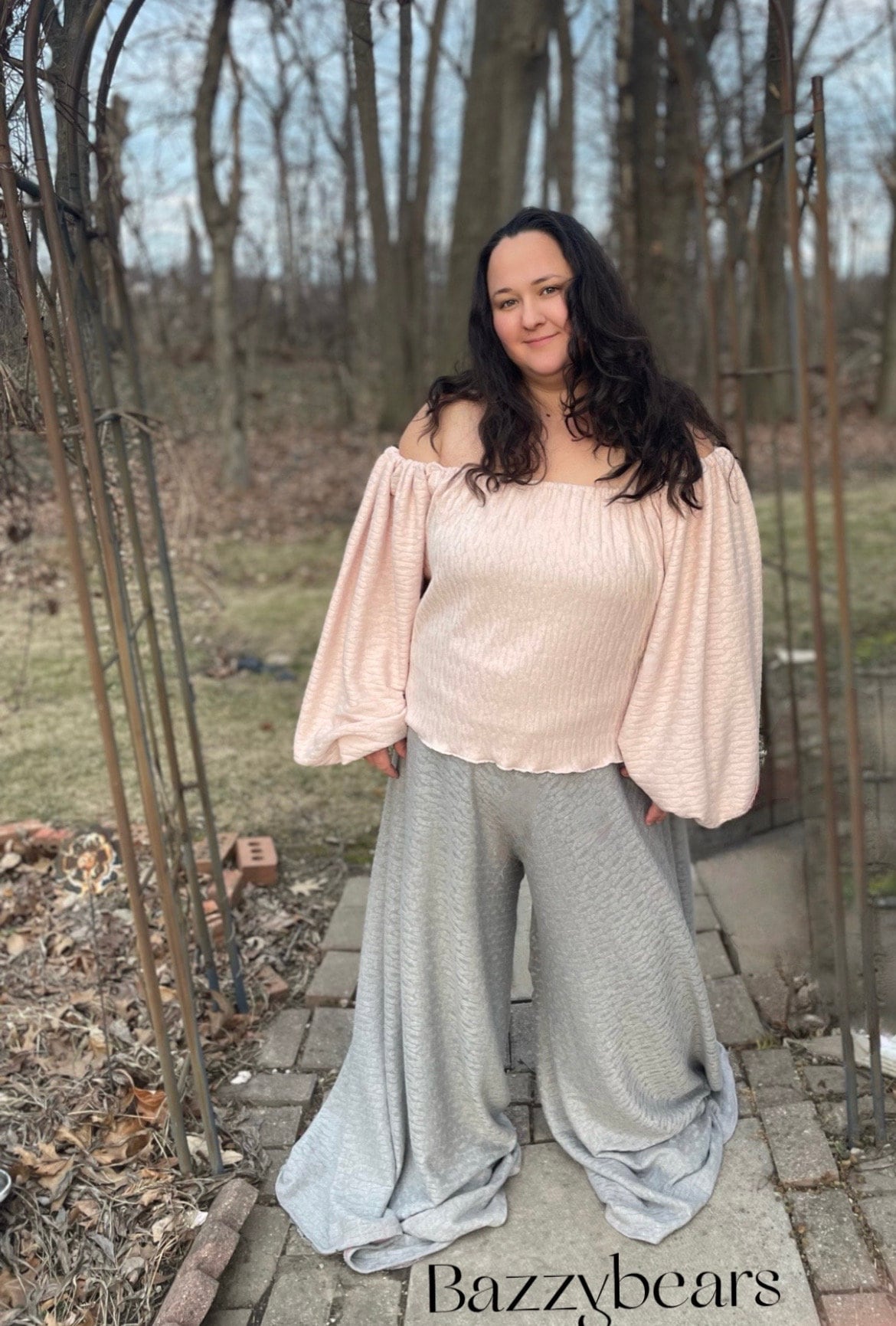 Milkmaid Off Shoulder Top, plus size sweater, lantern sleeve blouse, oversized puff sleeve, off shoulder knit sweater, Womens sweater, soft