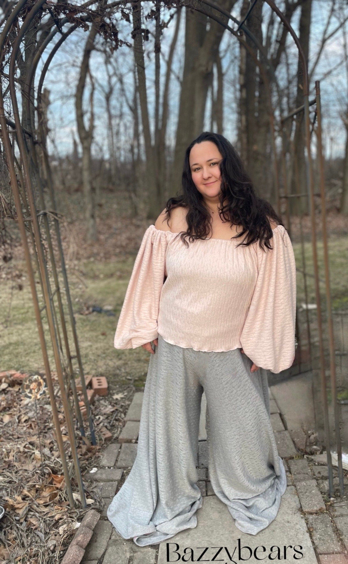 Milkmaid Off Shoulder Top, plus size sweater, lantern sleeve blouse, oversized puff sleeve, off shoulder knit sweater, Womens sweater, soft