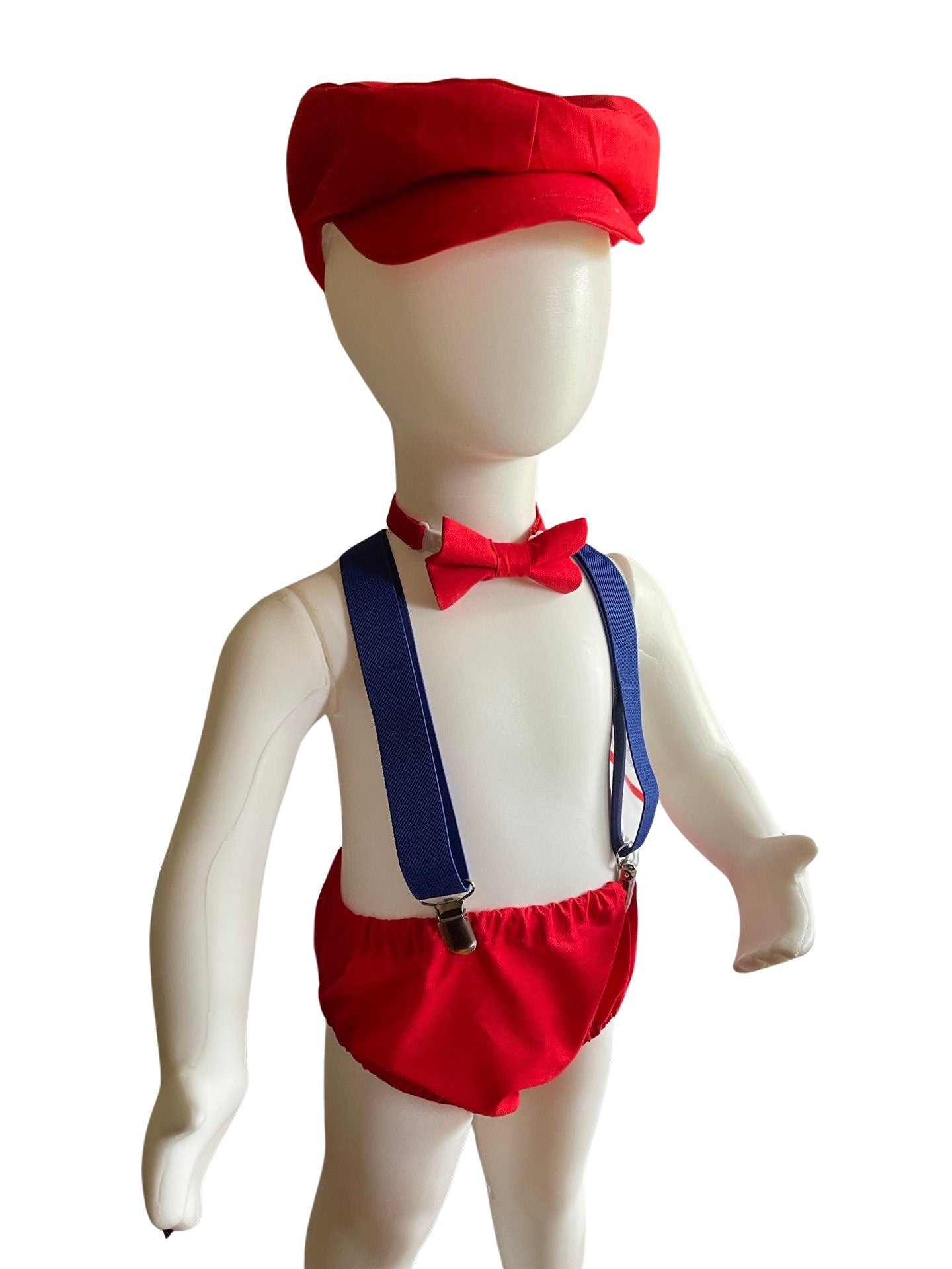 red cake smash outfit boy, Videogame cake smash, red bow tie, smash cake outfit boy, red diaper cover, red blue baby bow tie, red suspenders
