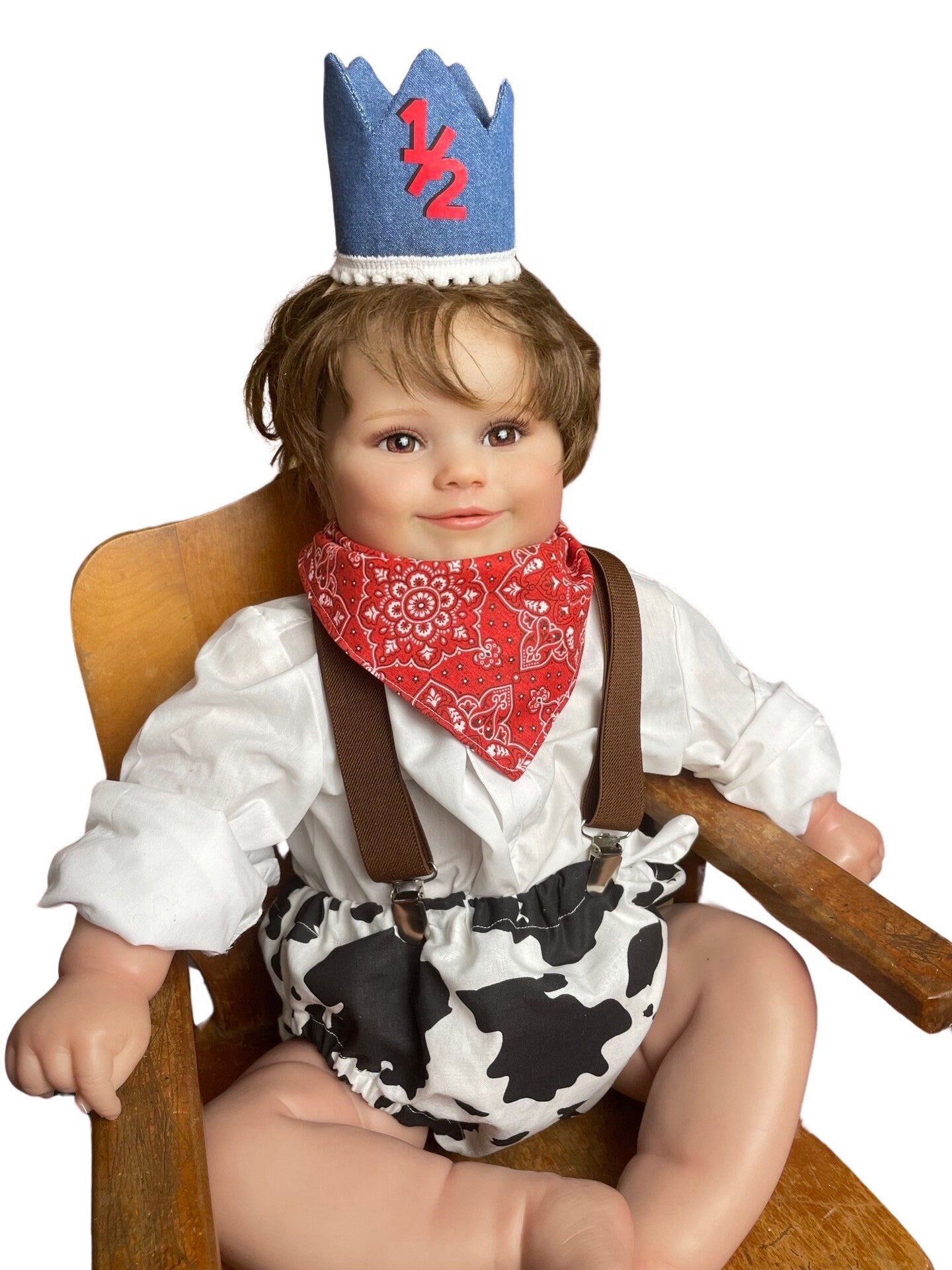 Boy Cake Smash Outfit, Farm Cake Smash, Cow Print, Barnyard Birthday, Boy half Birthday, Boy Cake Smash Set, half Birthday Photography Prop