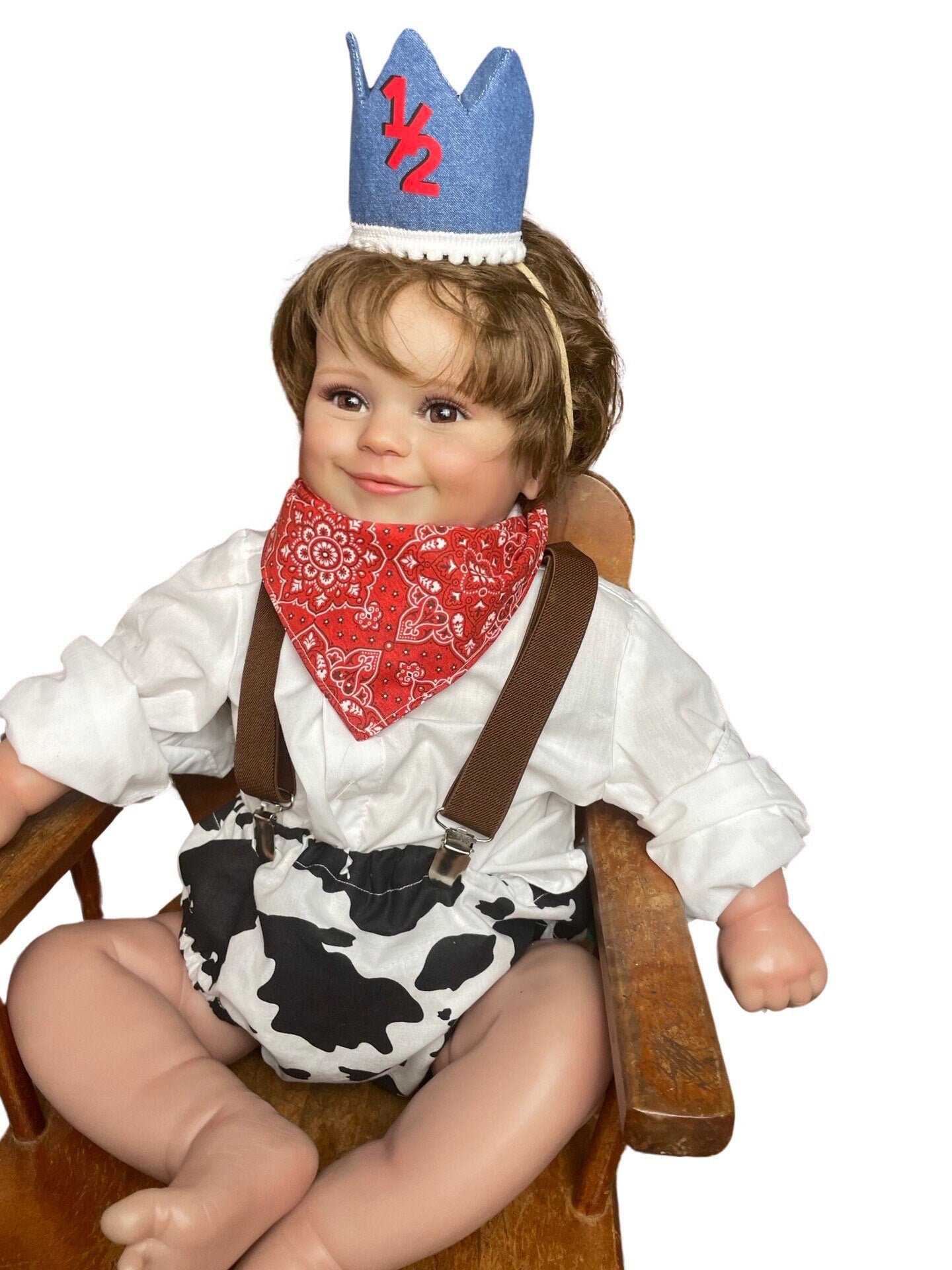 Boy Cake Smash Outfit, Farm Cake Smash, Cow Print, Barnyard Birthday, Boy half Birthday, Boy Cake Smash Set, half Birthday Photography Prop