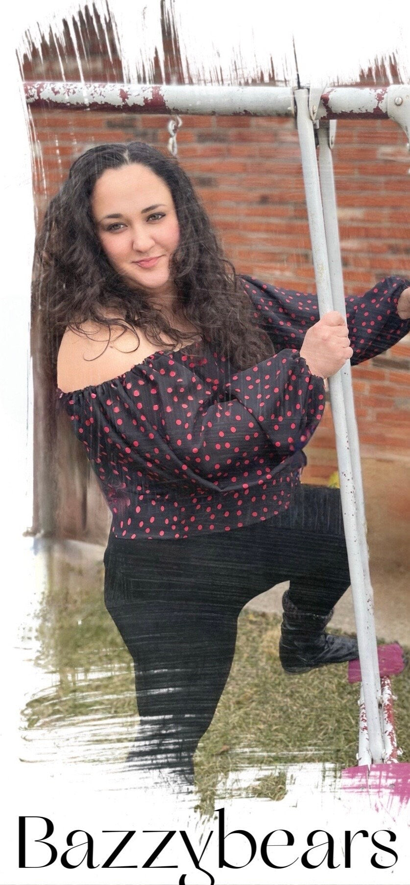 Off The Shoulder Long Sleeve Oversized Slouchy Shirt, Baggy Off The Shoulder Chiffon Shirt