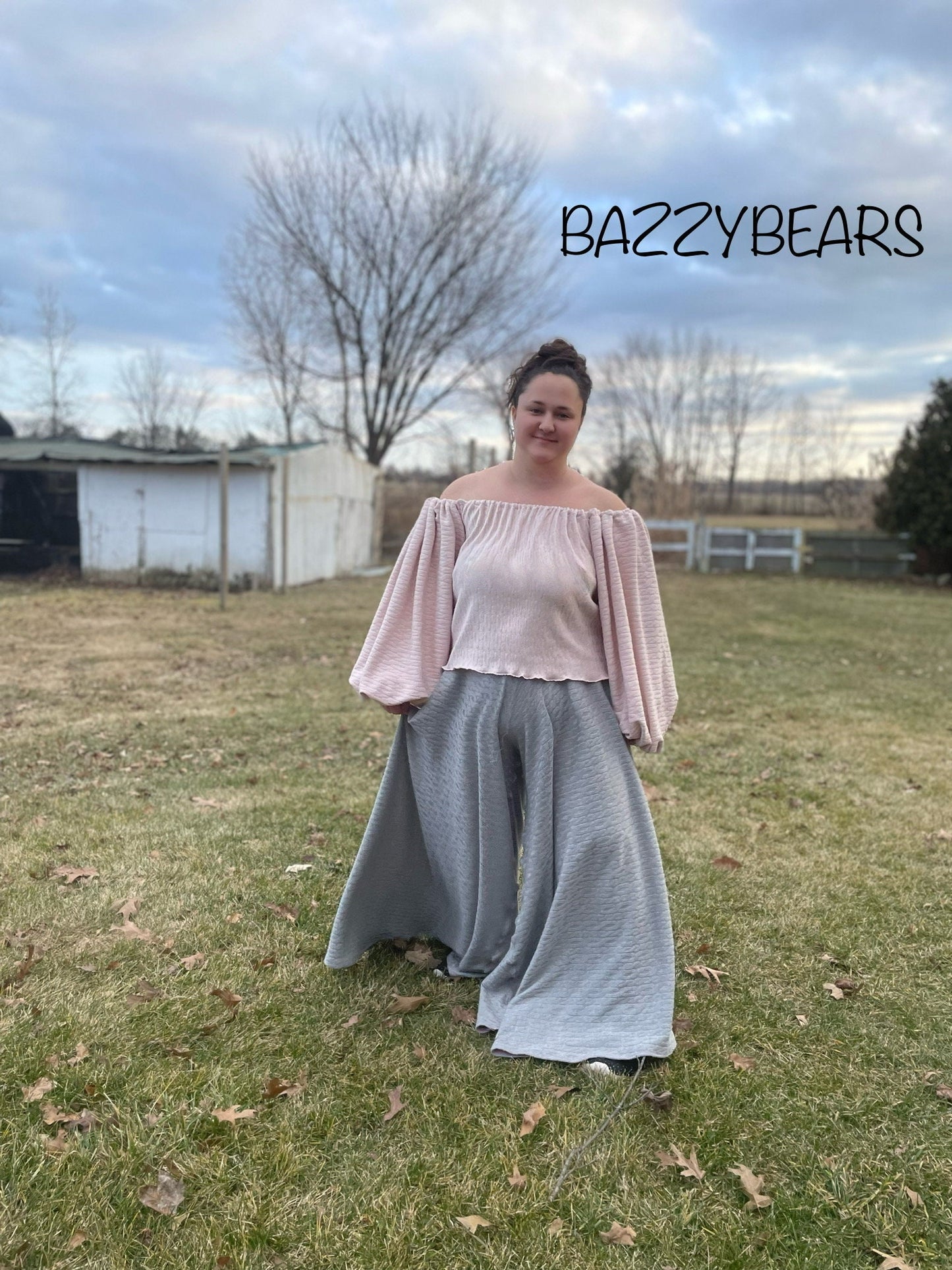 Milkmaid Off Shoulder Top, plus size sweater, lantern sleeve blouse, oversized puff sleeve, off shoulder knit sweater, Womens sweater, soft