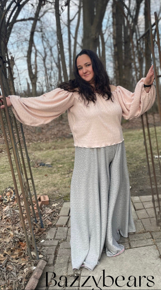 Milkmaid Off Shoulder Top, plus size sweater, lantern sleeve blouse, oversized puff sleeve, off shoulder knit sweater, Womens sweater, soft
