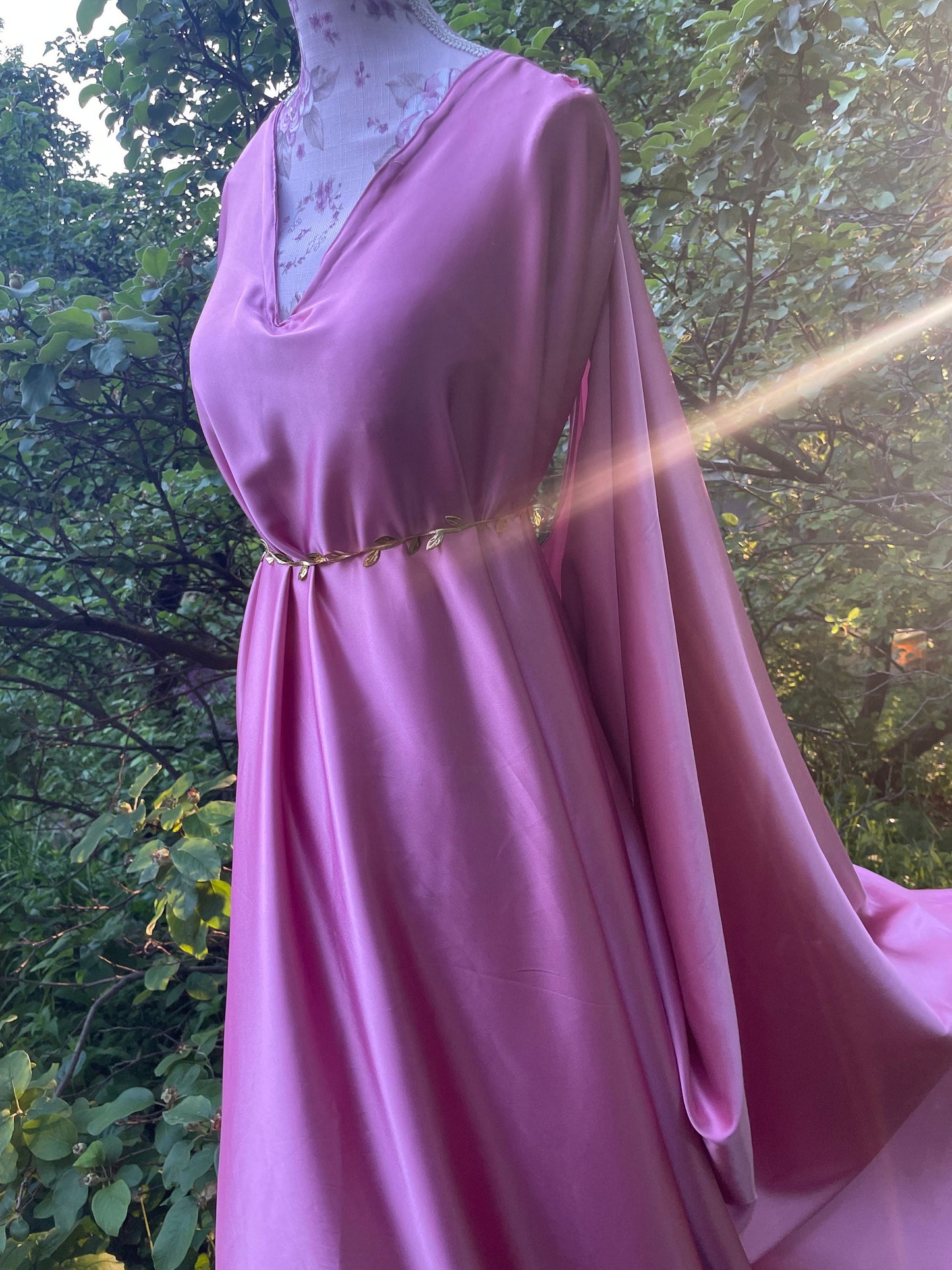 Maternity Greek chiffon Tunic Ancient World Peplos Chiton | Baby Bump Photography | Goddess Ethereal dress