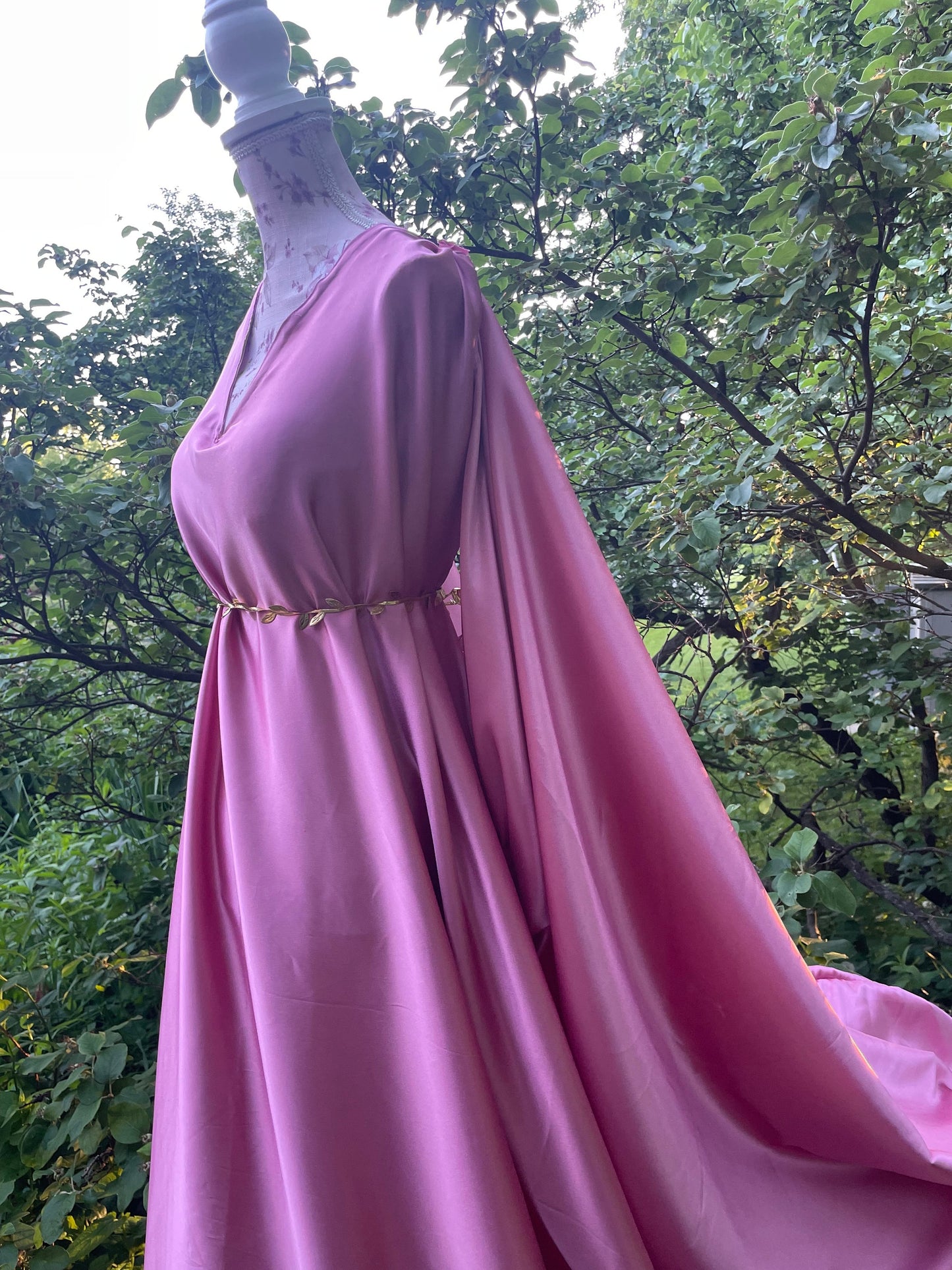 Maternity Greek chiffon Tunic Ancient World Peplos Chiton | Baby Bump Photography | Goddess Ethereal dress