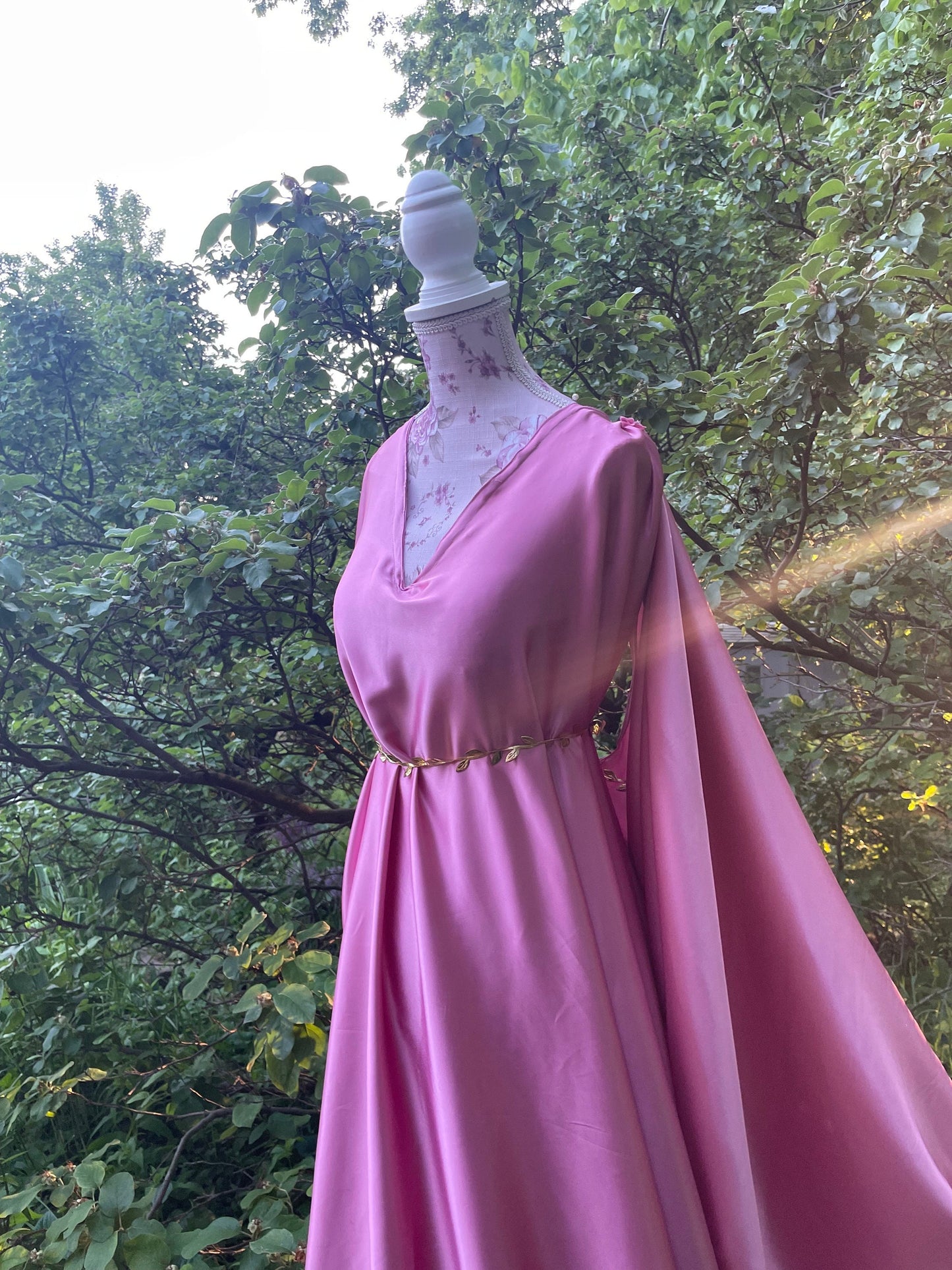 Maternity Greek chiffon Tunic Ancient World Peplos Chiton | Baby Bump Photography | Goddess Ethereal dress